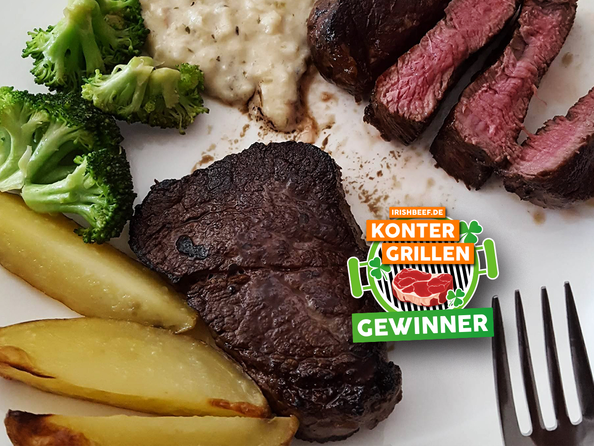 Kim’s Kontergrillen: Rumpsteak mit Kartoffelspalten und Schalottenpüree