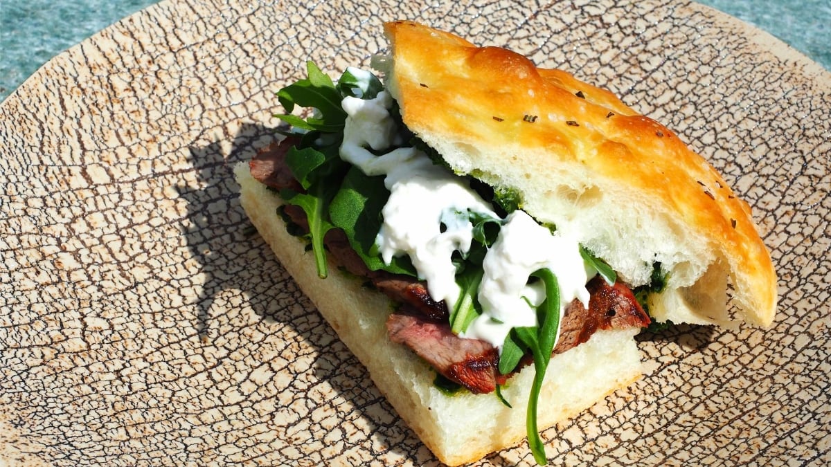 Steak Sandwich mit irischem Entrecôte